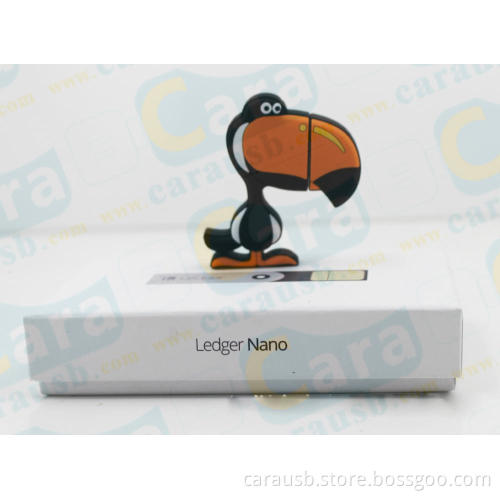 Toucan usb drive Custom Ledger Nano branding bird flash disk